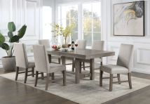 Furniture of America CM3251GY-T San Antonio - Dining Table With 1 X 18" Leaf