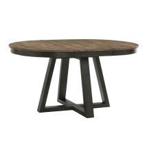 Intercon HP-TA-4260-BBP-C Intercon HP-TA-4260-BBP-C Harper - Round Dining Table - Brushed Brown / Pecan