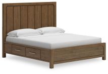 Signature Design by Ashley® B974B8 Cabalynn - Light Brown - King Panel Bed With Storage