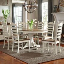 Liberty Furniture 278-CD-7PDS Springfield - 7 Piece Pedestal Table Set - White