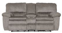 Jackson Furniture Industries 2409-2792/28 Jackson Furniture Industries 2409-2792/28 Reyes - Lay Flat Reclining Console Loveseat With Storage & Cupholders - Graphite