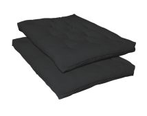 CoasterEssence 2005IS 7" Deluxe Innerspring Futon Pad - Black