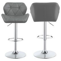 CoasterEveryday 100426 Berrington - Upholstered Adjustable Bar Stools (Set of 2) - Gray
