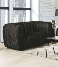 Furniture of America FM61002BK-LV Aversa - Loveseat - Black
