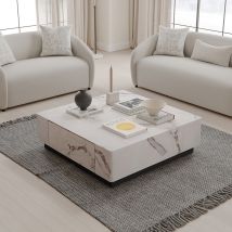 ACME LV03125 Fritzy - Coffee Table - Engineered Stone Finish