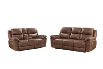 New Classic 22-5985B-2PM New Classic 22-5985B-2PM Ryland - P1 2 Piece Sofa & Loveseat Power Footrest - Brown