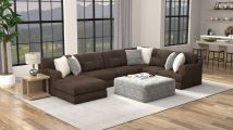 Jackson 330312-2926/09 Logan - Cocktail Ottoman - Chocolate Brown