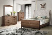New Classic 00-B1828-24C New Classic 00-B1828-24C Coventry Hall - 6/0 California King 4 Piece Bedroom Set (Bed, Dresser, Mirror, Chest) - Brown