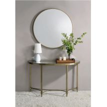 ACME AC02737 Aditya - Console Table With Mirror - Antique Brass
