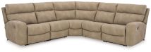 Signature Design by Ashley® 61004S6 Next-gen Durapella - Sand - 5-Piece Power Reclining Sectional