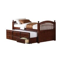 CoasterEssence 400381T Norwood - 3-Drawer Twin Bed With Captains Trundle - Chestnut
