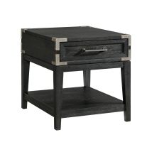 Intercon LG-TA-2622-WST-C Laguna - End Table - Weathered Steel