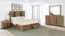 Coaster Fine Furniture 224900KE-S4 Terrace - 4 Piece Eastern King Bedroom Set - Ash Brown