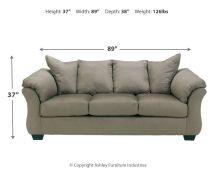 Ashley Furniture 7500538 Ashley Furniture 7500538 Darcy - Sofa - Cobblestone