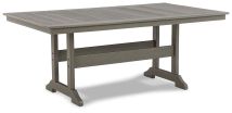 Ashley Furniture P802-625 Visola - RECT Dining Table w/Umb OPT - Gray