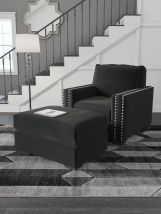 Signature Design by Ashley® 12206/20/14 Gleston - Onyx - 2 Pc. - Chair, Ottoman