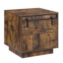 ACME LV01443 Bellarosa - End Table - Rustic Oak