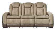 Signature Design by Ashley® 2200315 Next-gen Durapella - Sand - Power Reclining Sofa/Adj Headrest
