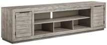 Ashley Furniture W996-78 Naydell - XL TV Stand w/Fireplace Option - Gray