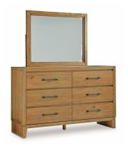 Ashley Furniture B833B1 Sherbana - Dresser And Mirror - Light Brown