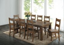 CoasterEveryday 107041-S9 Coleman - 9 Piece Rectangular Dining Set - Rustic Golden Brown