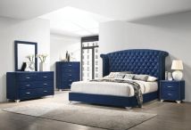 CoasterEveryday 223371Q-S5 Melody - 5 Piece Queen Bedroom Set - Pacific Blue