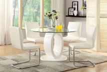Furniture of America CM3825WH-RT-TABLE Lodia - Round Dining Table - White