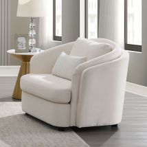 ACME LV02772 Mariko - Chair With Pillow - Beige Linen