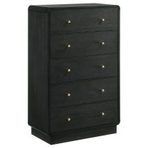 Coaster Fine Furniture 223665 Cavelle - 5-Drawer Chest Of Drawers - Black