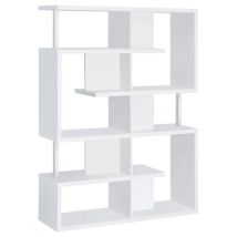 CoasterEveryday 800310 Hoover - 5-Shelf Bookshelf - White