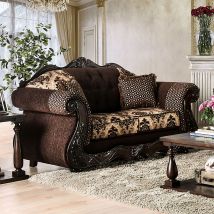 Furniture of America SM6431-LV Ronja - Loveseat - Dark Brown