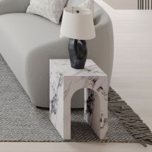ACME LV03127 Fritzy - End Table - Engineered Stone Finish