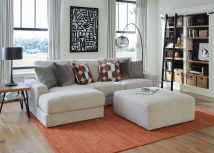 Jackson 4045/73/75/28-28 Jackson 4045/73/75/28-28 Arlo - 2 Piece Oversized Sofa Chaise (LSF Chaise) With 1 Cocktail Ottoman - Oyster