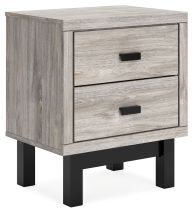 Signature Design by Ashley® B1036-92 Vessalli - Black / Gray - Two Drawer Nightstand