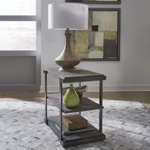 Liberty Furniture 960-OT1021 Modern View - Tiered End Table - Dark Gray