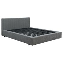 CoasterEssence 316020Q Gregory - Queen Upholstered Platform Bed - Graphite