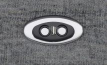 CoasterEssence 609541P Bahrain - Upholstered Power Sofa - Charcoal