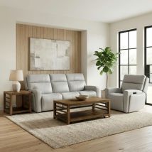 Liberty Furniture 7026GR-UPH-SOREC Liberty Furniture 7026GR-UPH-SOREC Chase - Sofa & Recliner - Oslo Gray