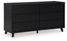 Ashley Furniture B1013-231 Danziar - Six Drawer Dresser - Black