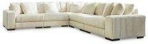 Ashley Furniture 21104S5 Ashley Furniture 21104S5 Lindyn - Corner Chairs 5 Pc Sectional - Ivory