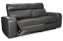 Ashley Furniture 55203S5 Samperstone - 2-Piece Power Reclining Sectional - Gray