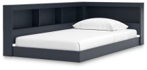 Ashley Furniture EB1528B3 Simmenfort - Twin Bookcase Storage Bed - Navy Blue
