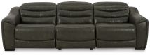 Signature Design by Ashley® U63404S5 Center Line - Dark Gray - 3-Piece Power Reclining Sectional