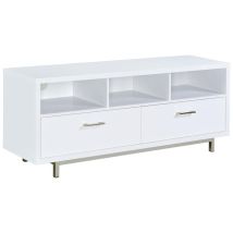CoasterEssence 701972 Casey - 2-Drawer Engineered Wood TV Stand - White