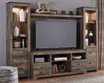 Ashley Furniture W446W2 Ashley Furniture W446W2 Trinell - 4 Pc. - Entertainment Center - 63" TV Stand - Brown