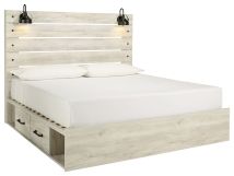 Ashley Furniture B192B27 Ashley Furniture B192B27 Cambeck - King Panel Bed With 4 Storage Drawers - Whitewash