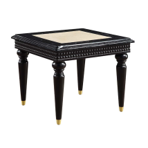 ACME LV01159 Tayden - End Table - Marble Top & Black Finish