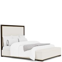 Riverside Furniture 27170-27173-27176 Lydia - Queen Upholstered Storage Bed - White