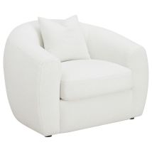 CoasterElevations 509873 Isabella - Faux Sheepskin Upholstered Accent Chair Natural - Ivory
