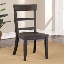 Furniture of America CM3389BK-SC-2PK Leonidas - Side Chair (Set of 2) - Antique Black